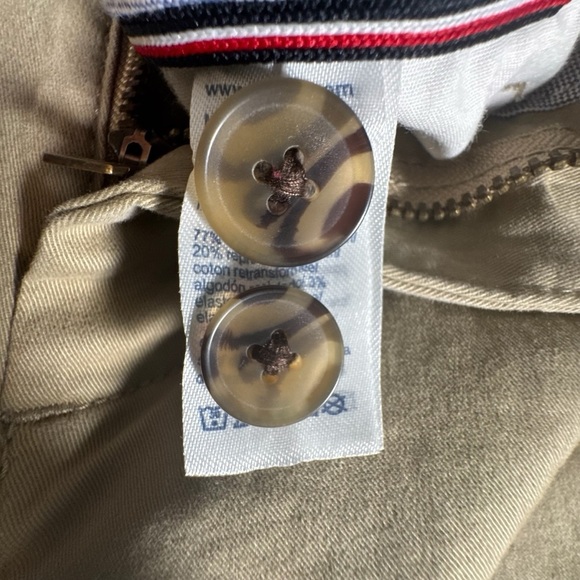 Tommy Hilfiger Men’s Slim Fit Stretch Chino Pants Khaki Beige 31x30 Flat Front - Picture 7 of 11